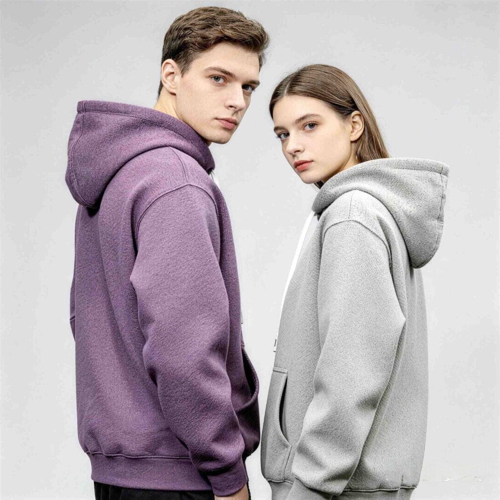 Premium Cotton **Hoodies** Wholesale Embroidered Logo Back