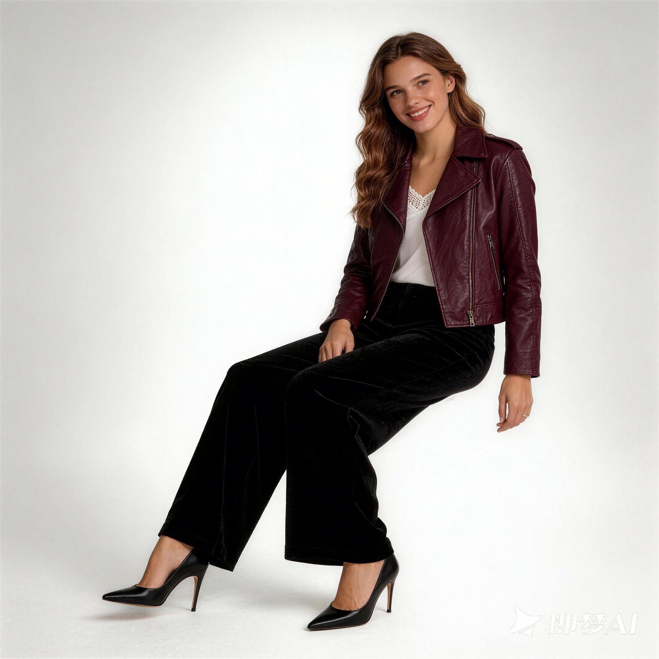 Custom Women'S Pu Leather Jackets - Side Profile With Fitted Cut