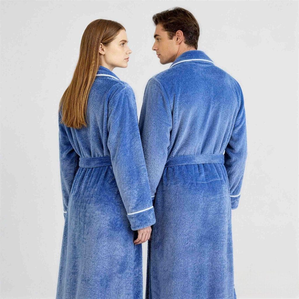 Soft Cotton **Bathrobes** Wholesale Fabric Texture Closeup