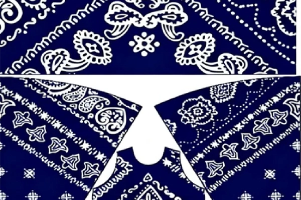 Digital Placement Printing On Women'S Dress With Geometric Pattern