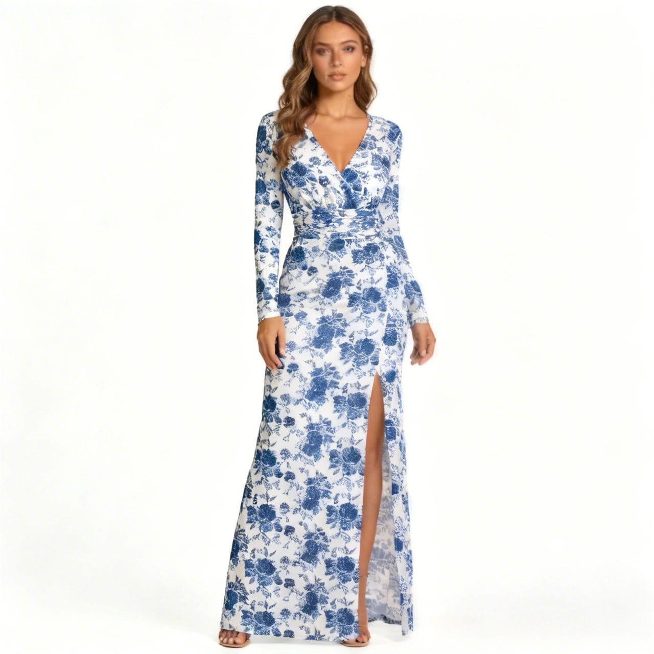 Custom Floral Maxi Dress - Bohemian Style Digital Print