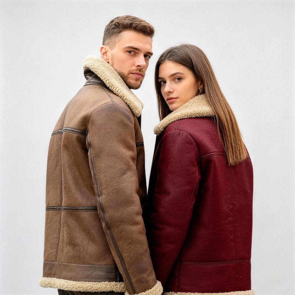 Fur Collar Jackets Wholesale Zipper Detail