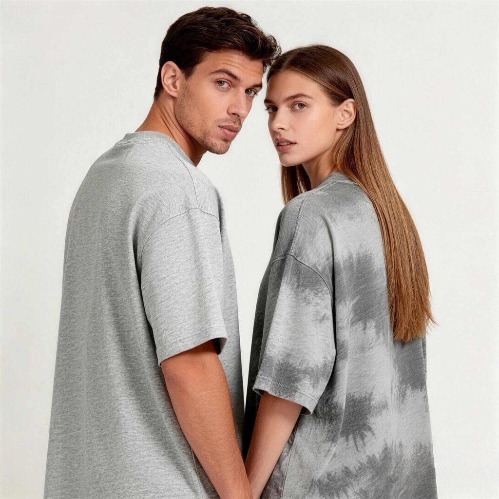 Premium Cotton T-Shirts Wholesale Fabric Stitching Detail