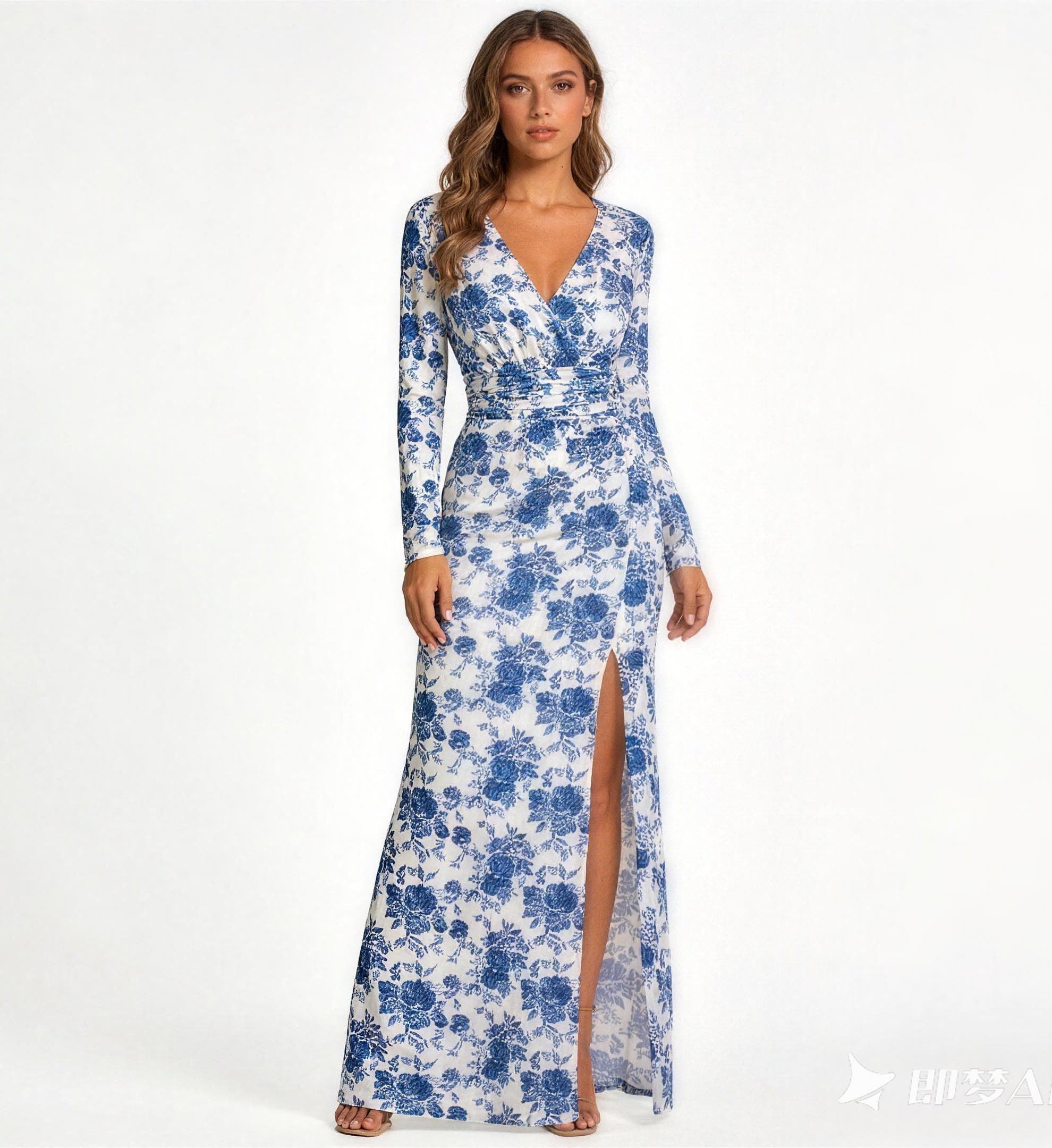 Custom Women'S Apparel Manufacturer Omj Cotton Reactive Printed Dresses